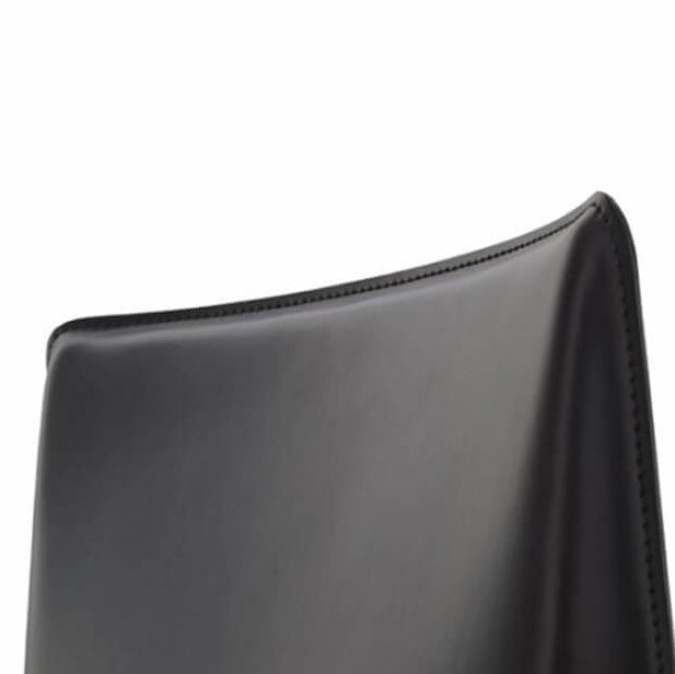 Silla lateral de estilo moderno para el hogar, silla tapizada de metal con respaldo sólido para comedor