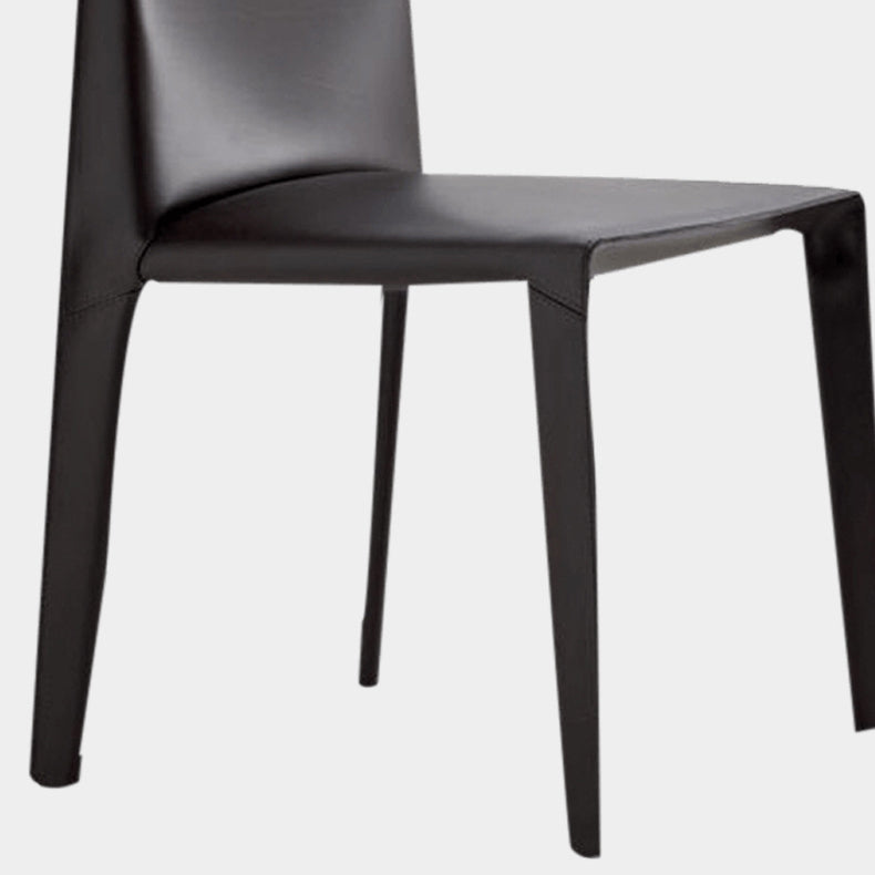 Silla lateral de estilo moderno para el hogar, silla tapizada de metal con respaldo sólido para comedor