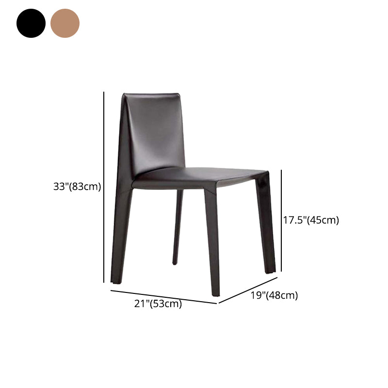 Silla lateral de estilo moderno para el hogar, silla tapizada de metal con respaldo sólido para comedor