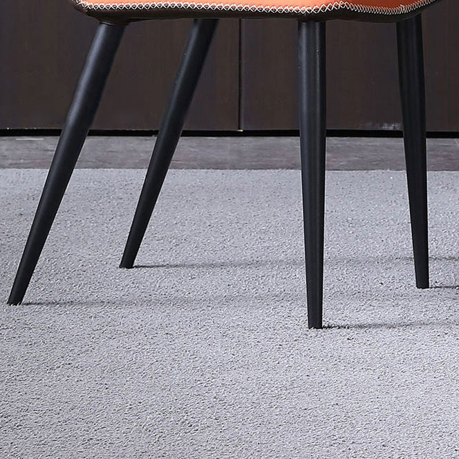 Silla lateral interior industrial Wingback Silla de comedor tapizada de metal