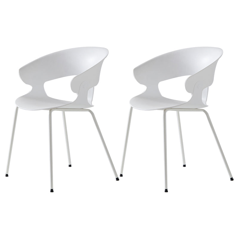 Sillón de comedor de metal industrial, sillas de comedor de plástico para uso en restaurantes