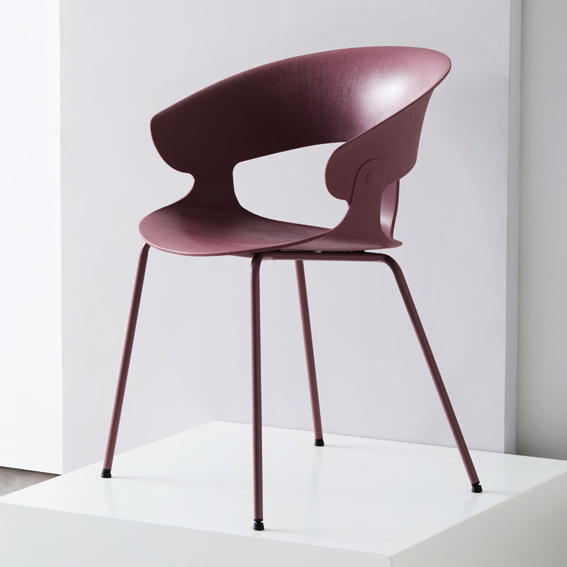 Sillón de comedor de metal industrial, sillas de comedor de plástico para uso en restaurantes
