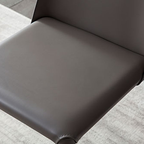 Silla lateral casera de estilo moderno Silla tapizada de metal con respaldo sólido para comedor