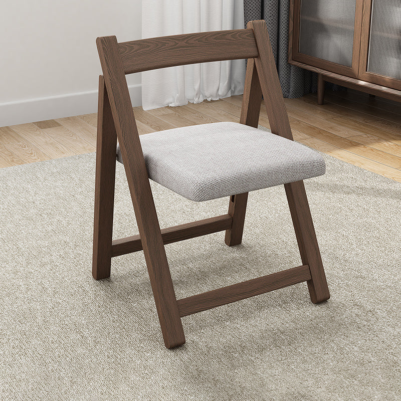 Silla de comedor de estilo moderno, sillas laterales sin brazos de cocina con patas de madera