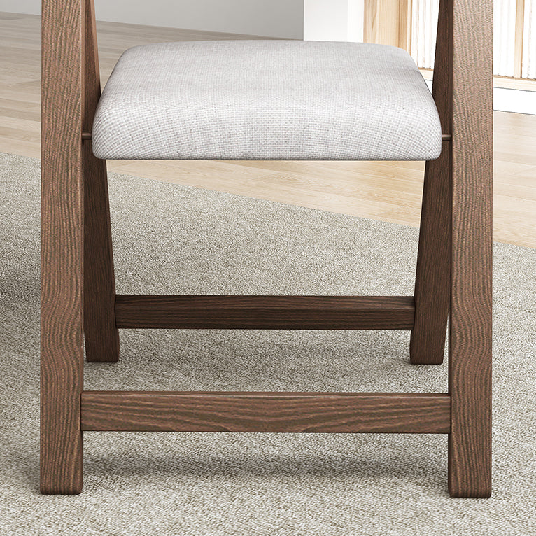 Silla de comedor de estilo moderno, sillas laterales sin brazos de cocina con patas de madera