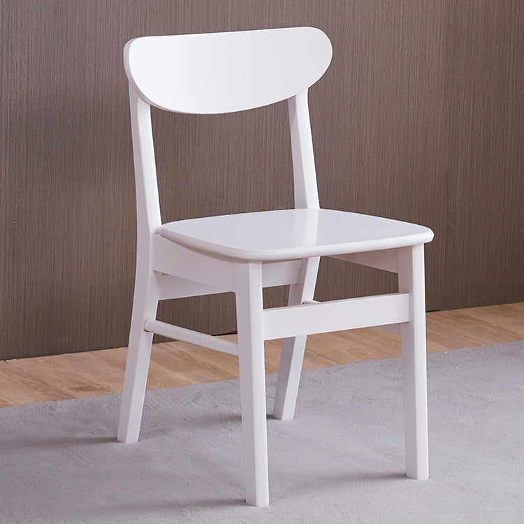 Scandinavian Upholstered Restaurant Side Chair Open Back Dining Chair