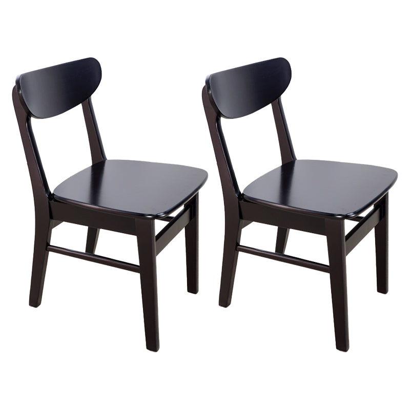 Scandinavian Upholstered Restaurant Side Chair Open Back Dining Chair