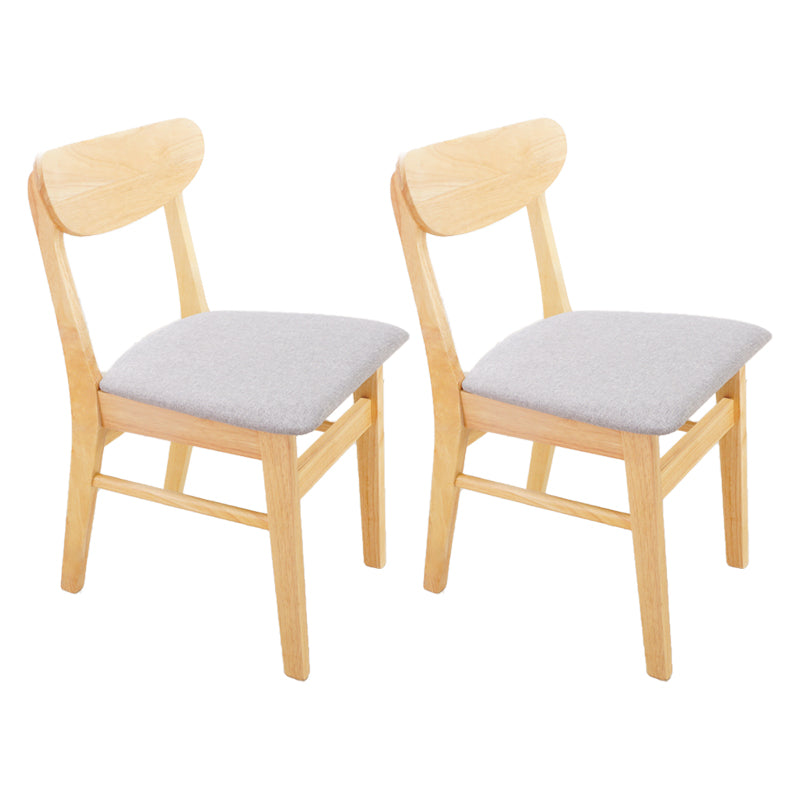 Scandinavian Upholstered Restaurant Side Chair Open Back Dining Chair