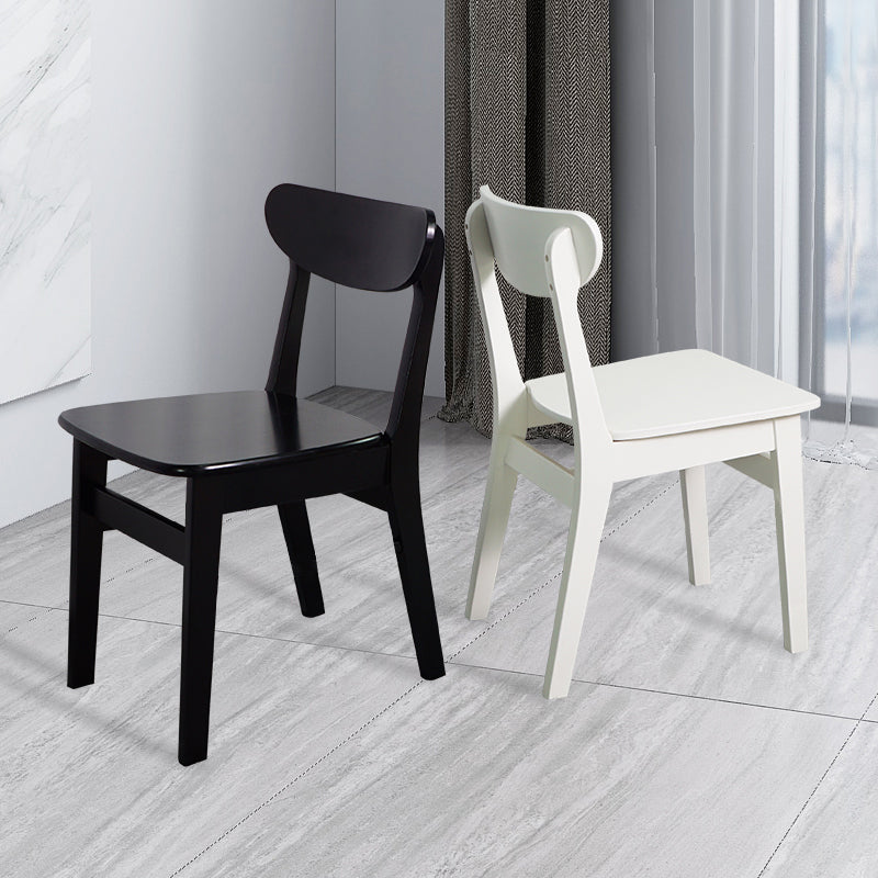 Scandinavian Upholstered Restaurant Side Chair Open Back Dining Chair