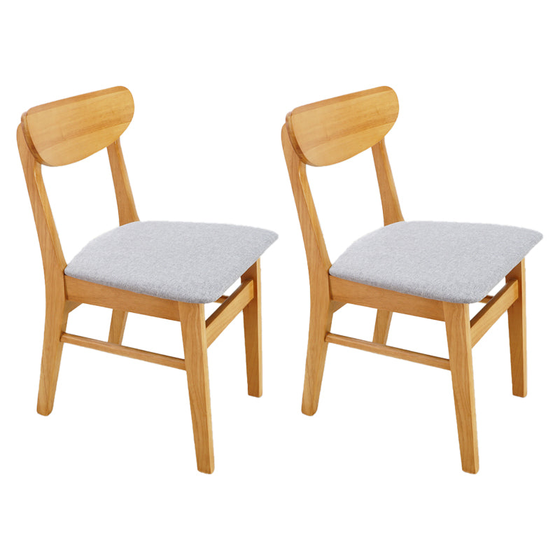 Scandinavian Upholstered Restaurant Side Chair Open Back Dining Chair
