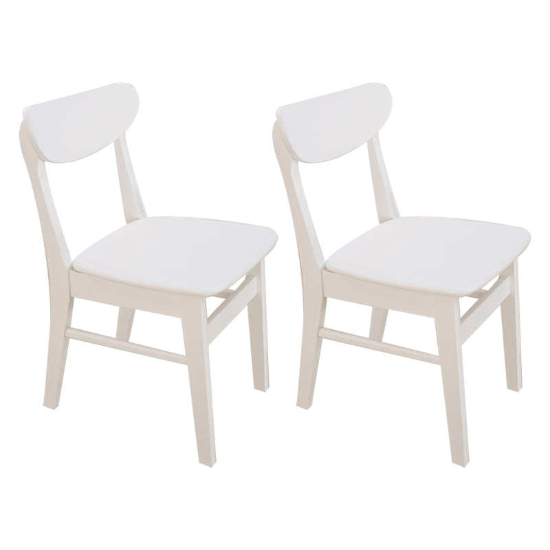 Scandinavian Upholstered Restaurant Side Chair Open Back Dining Chair