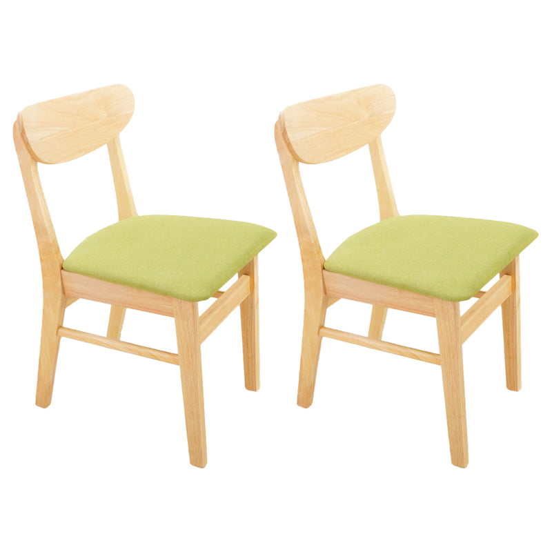 Scandinavian Upholstered Restaurant Side Chair Open Back Dining Chair