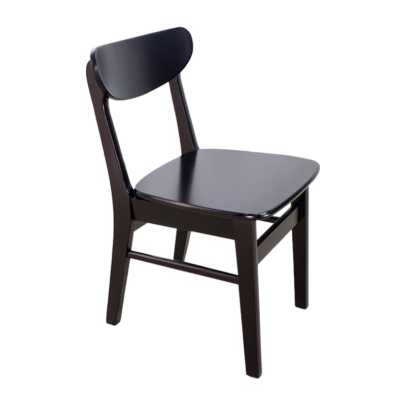 Scandinavian Upholstered Restaurant Side Chair Open Back Dining Chair