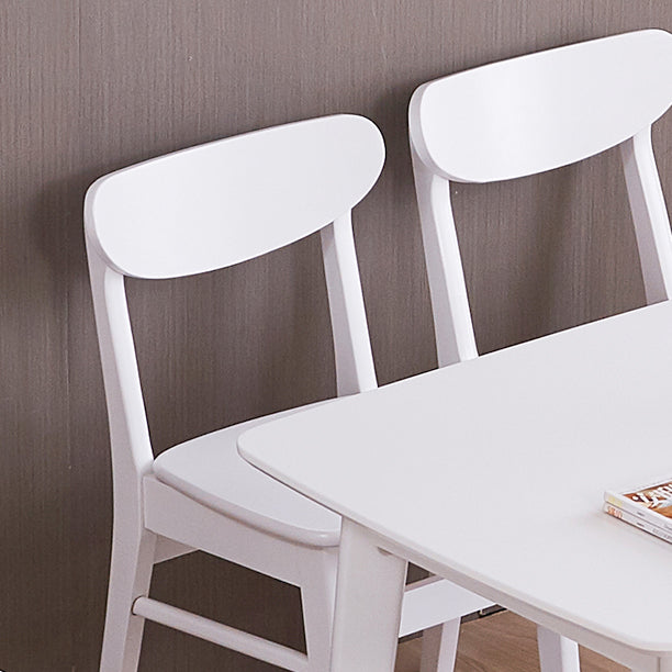 Scandinavian Upholstered Restaurant Side Chair Open Back Dining Chair