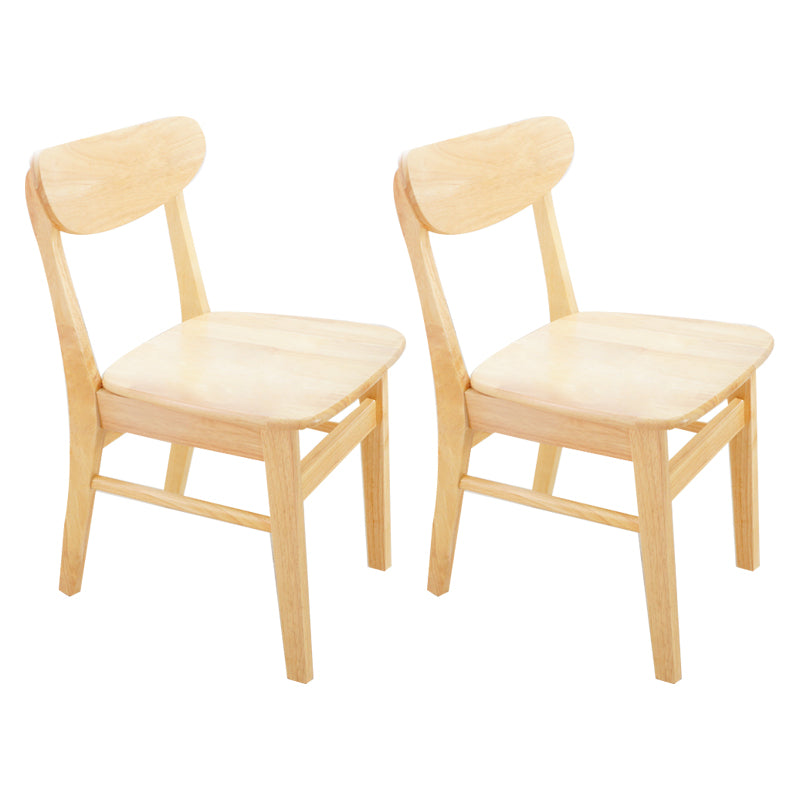 Scandinavian Upholstered Restaurant Side Chair Open Back Dining Chair