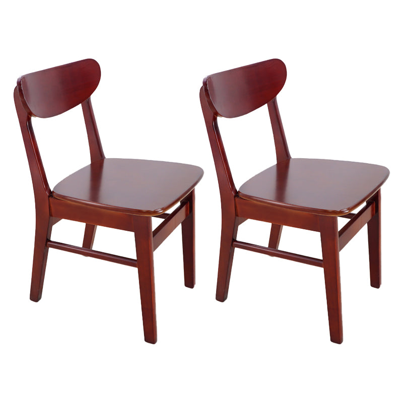 Scandinavian Upholstered Restaurant Side Chair Open Back Dining Chair