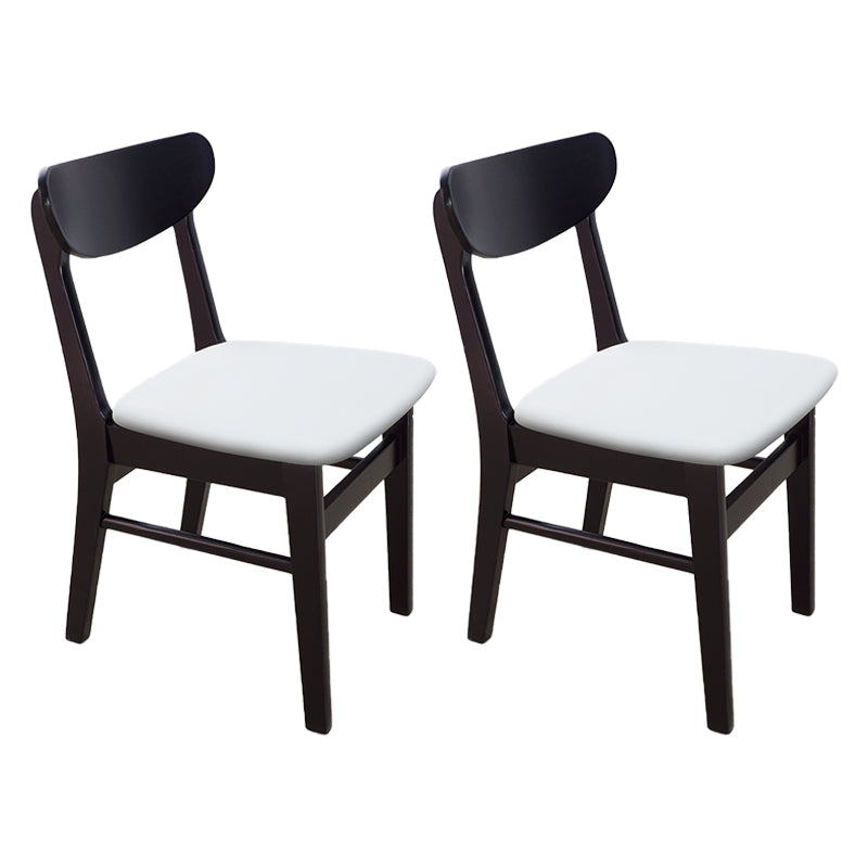 Scandinavian Upholstered Restaurant Side Chair Open Back Dining Chair