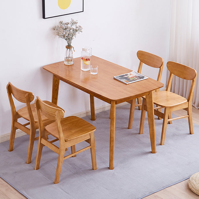 Scandinavian Upholstered Restaurant Side Chair Open Back Dining Chair