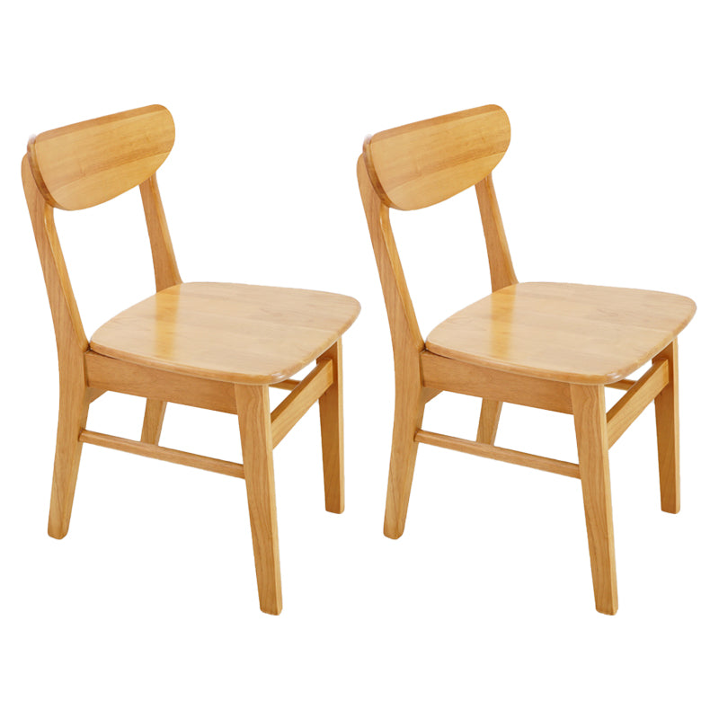 Scandinavian Upholstered Restaurant Side Chair Open Back Dining Chair
