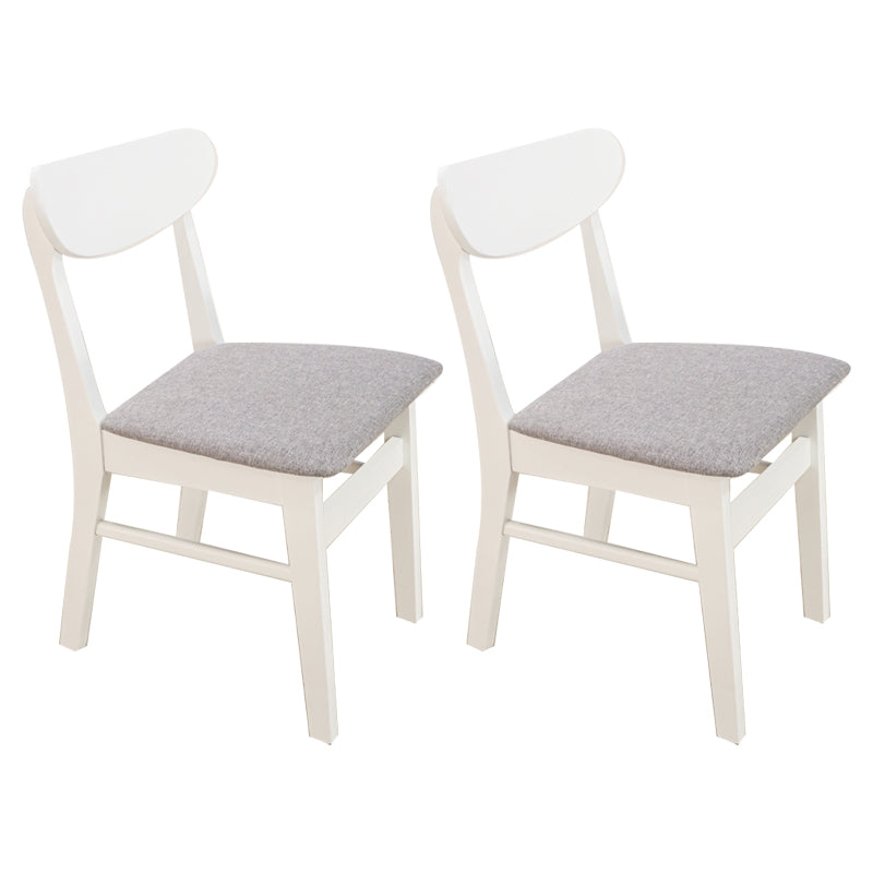 Scandinavian Upholstered Restaurant Side Chair Open Back Dining Chair