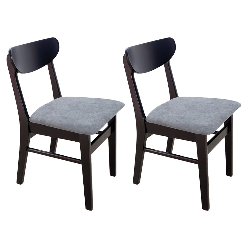Scandinavian Upholstered Restaurant Side Chair Open Back Dining Chair