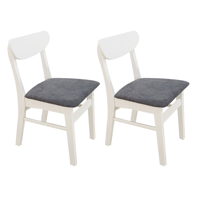 Scandinavian Upholstered Restaurant Side Chair Open Back Dining Chair