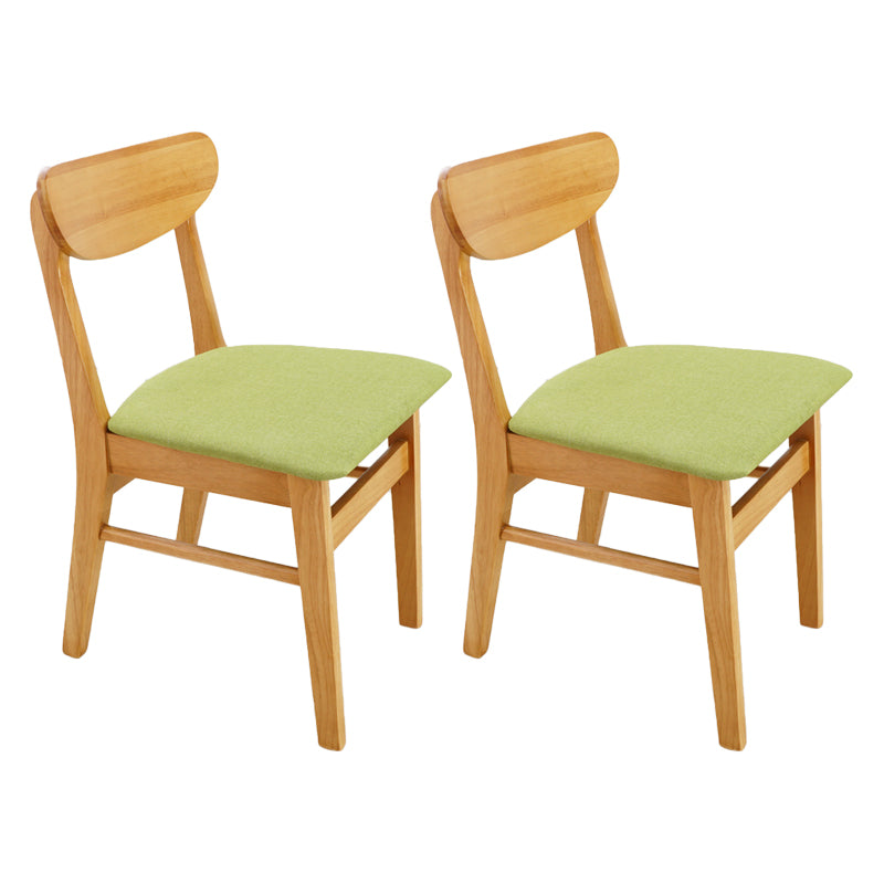Scandinavian Upholstered Restaurant Side Chair Open Back Dining Chair