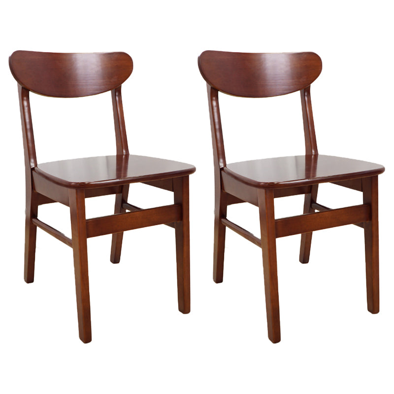 Scandinavian Upholstered Restaurant Side Chair Open Back Dining Chair