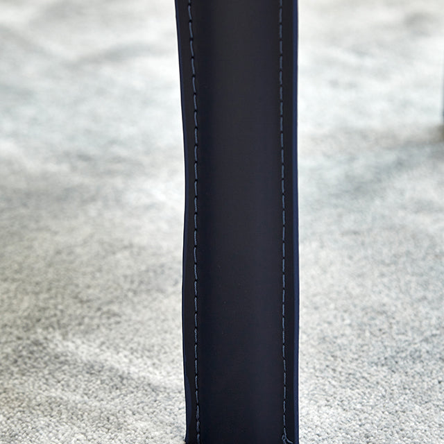 Modern Style Dining Armchairs Upholstered Solid Back Arm Chairs with Metal Legs
