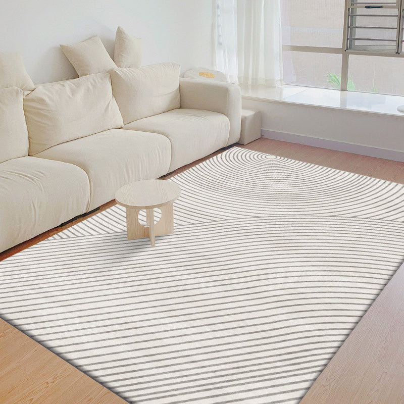 Nordic Style Light Color Rug Area Rug Stain Resistant Carpet for Living Room
