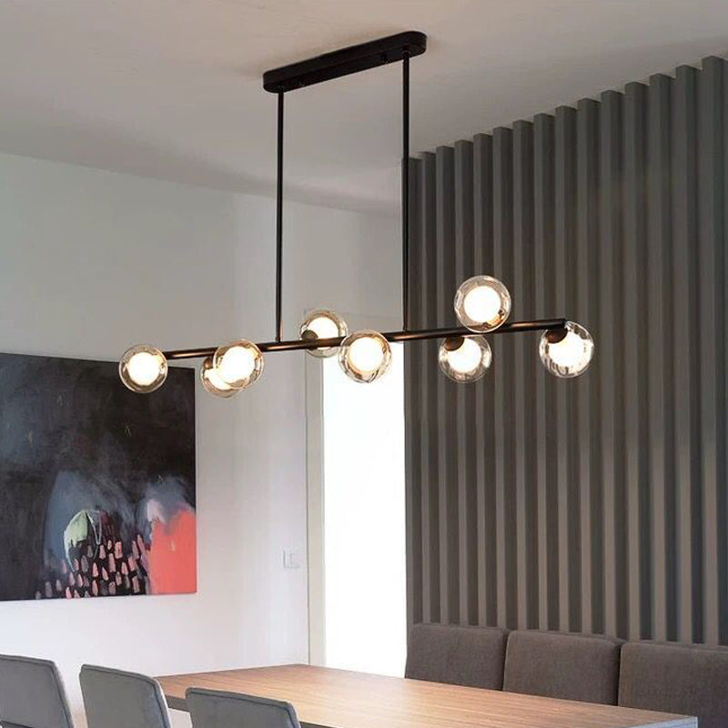 Nordic Modern Hanging Pendant Lights Global Linear Hanging Lamps for Dining Room