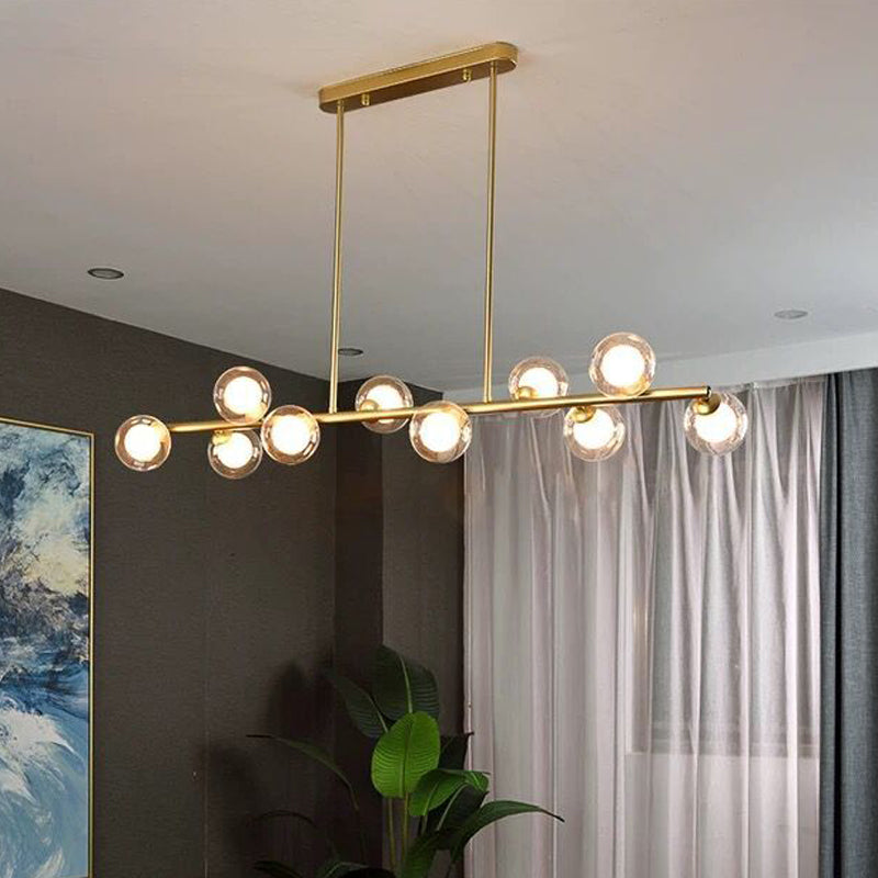 Nordic Modern Hanging Pendant Lights Global Linear Hanging Lamps for Dining Room