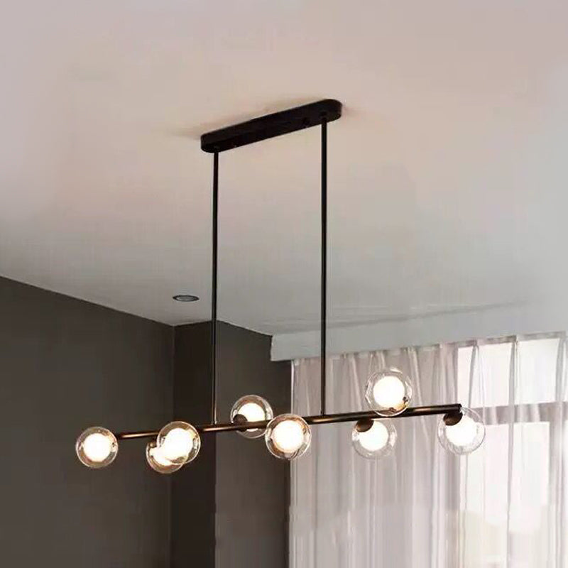 Nordic Modern Hanging Pendant Lights Global Linear Hanging Lamps for Dining Room
