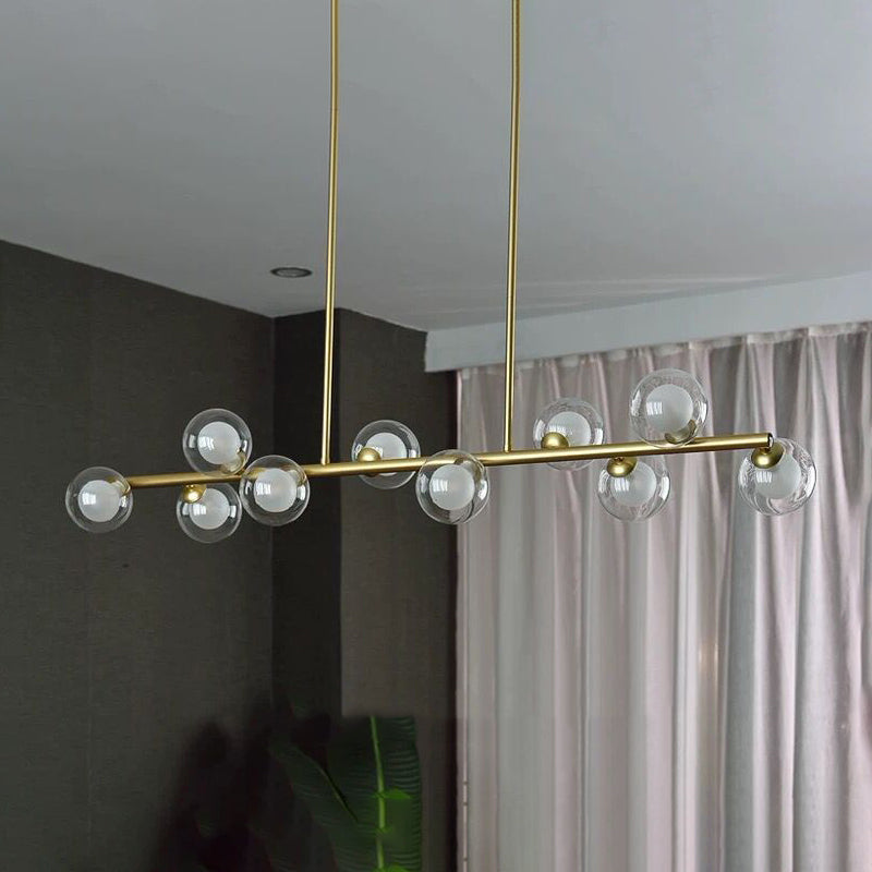 Nordic Modern Hanging Pendant Lights Global Linear Hanging Lamps for Dining Room