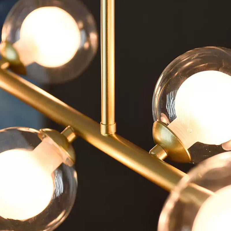 Nordic Modern Hanging Pendant Lights Global Linear Hanging Lamps for Dining Room