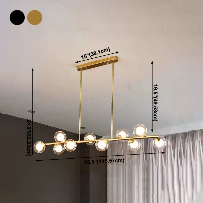 Nordic Modern Hanging Pendant Lights Global Linear Hanging Lamps for Dining Room
