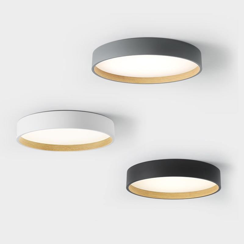 Plafonnier LED en fer forgé dans un style créatif moderne, plafonnier circulaire en acrylique