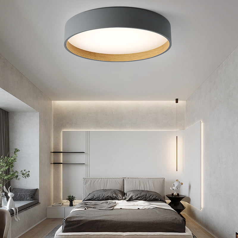 Plafonnier LED en fer forgé dans un style créatif moderne, plafonnier circulaire en acrylique