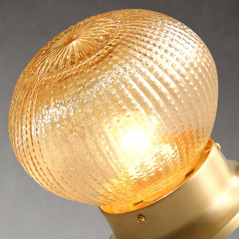 Plafonnier géométrique en verre et Bronze, Style créatif moderne, en cuivre, pour couloir