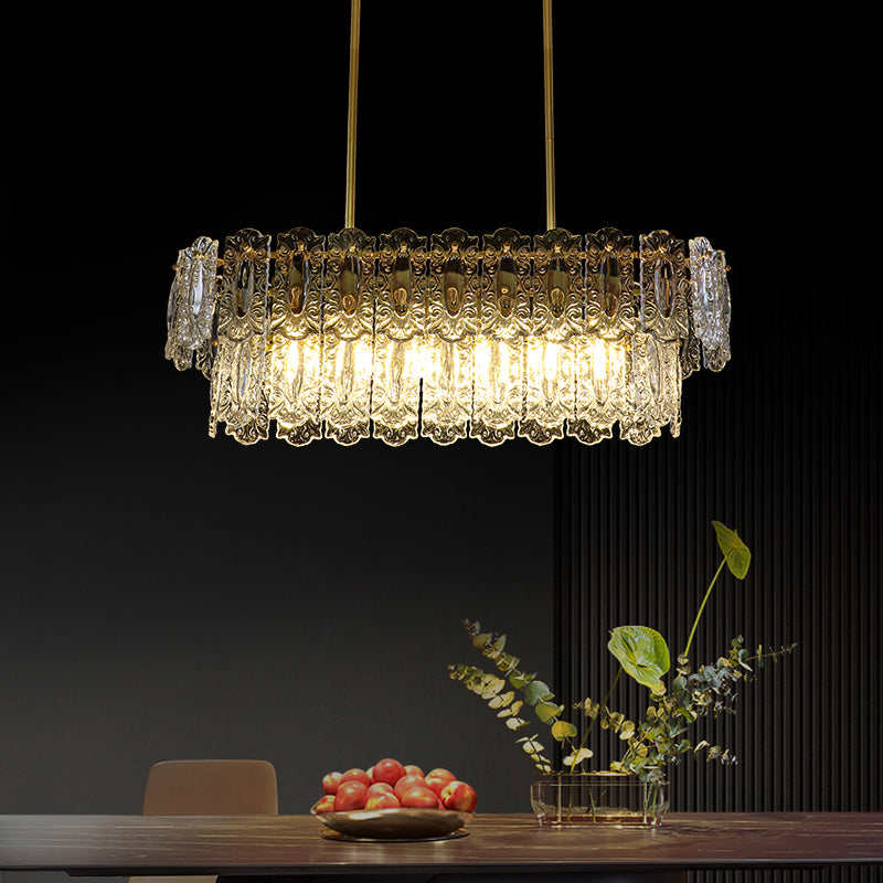 Rectangle Island Lighting Fixtures Modern Glass Island Lighting with Glass Shade