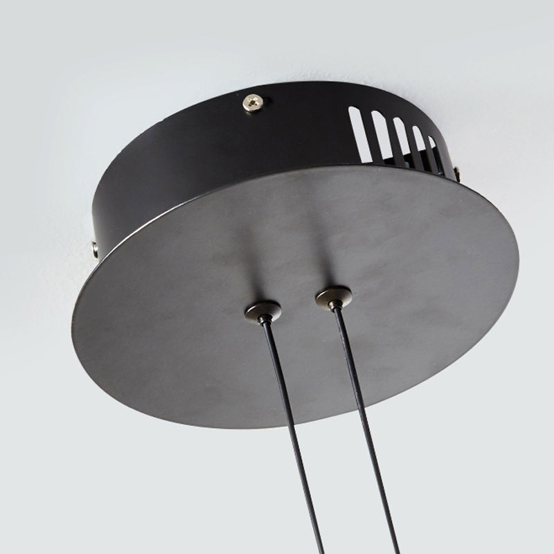 Minimaliste moderne à LED LEDTANT Metal 2 Light Island Light for Dining Room