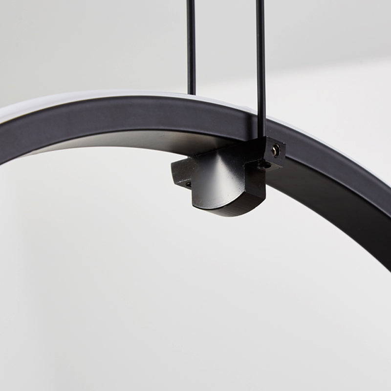 Minimaliste moderne à LED LEDTANT Metal 2 Light Island Light for Dining Room