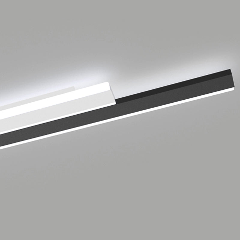 2 luces Luz de pared de metal lineal Luz de montaje de pared de estilo moderno