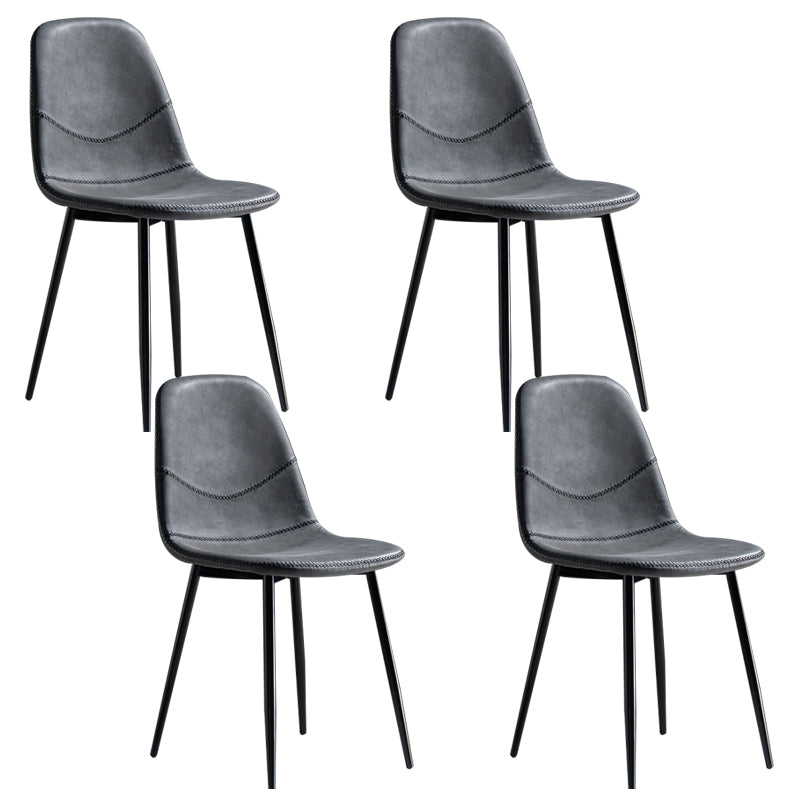 Chaise de salle à manger en métal de style Glam, chaises sans accoudoirs latérales pour cuisine