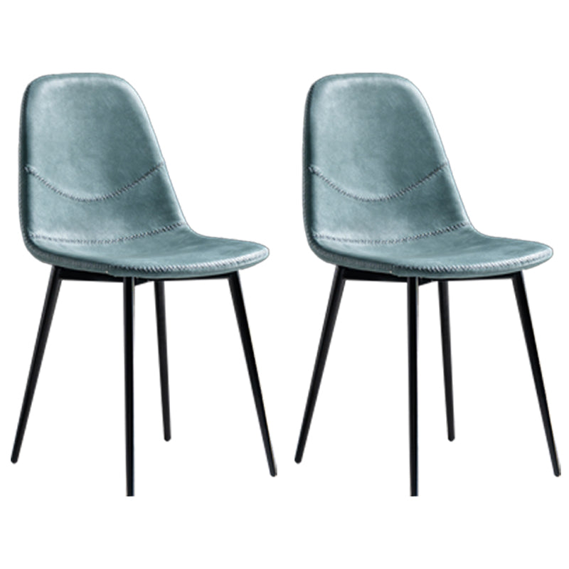 Chaise de salle à manger en métal de style Glam, chaises sans accoudoirs latérales pour cuisine