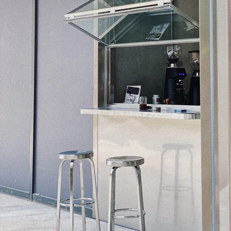 Tabouret de comptoir de tabouret de bar en métal à dossier bas de style industriel pour bar de cuisine