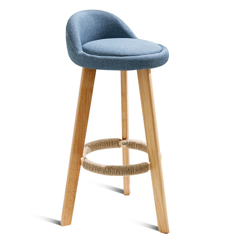 Barhocker mit Holzbeinen im skandinavischen Stil, Thekenhocker für Küchenbar, 1 Stück