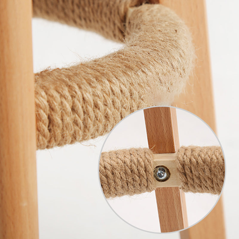Barhocker mit Holzbeinen im skandinavischen Stil, Thekenhocker für Küchenbar, 1 Stück