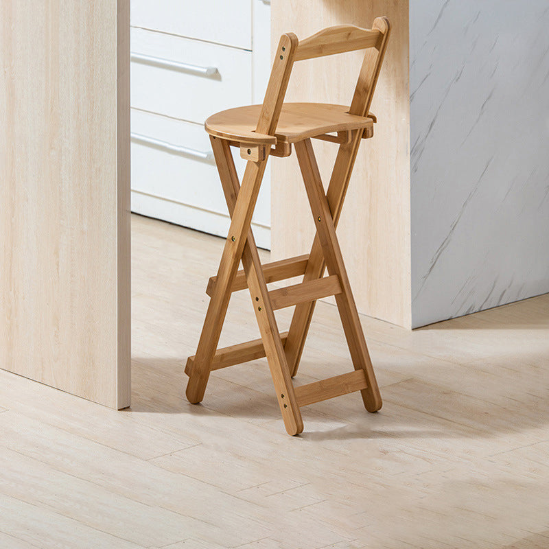 Armlose Holz-Barhocker im nordischen Stil, klappbare Thekenhocker, 1 Stück