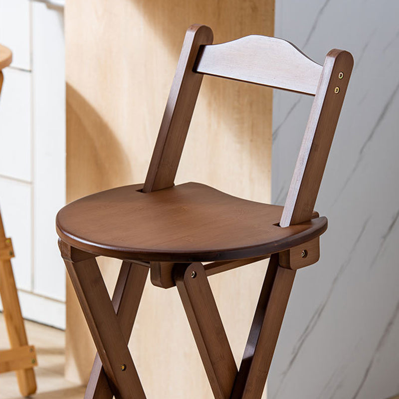 Armlose Holz-Barhocker im nordischen Stil, klappbare Thekenhocker, 1 Stück